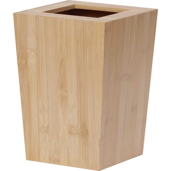 Bamboo Square Trash Can