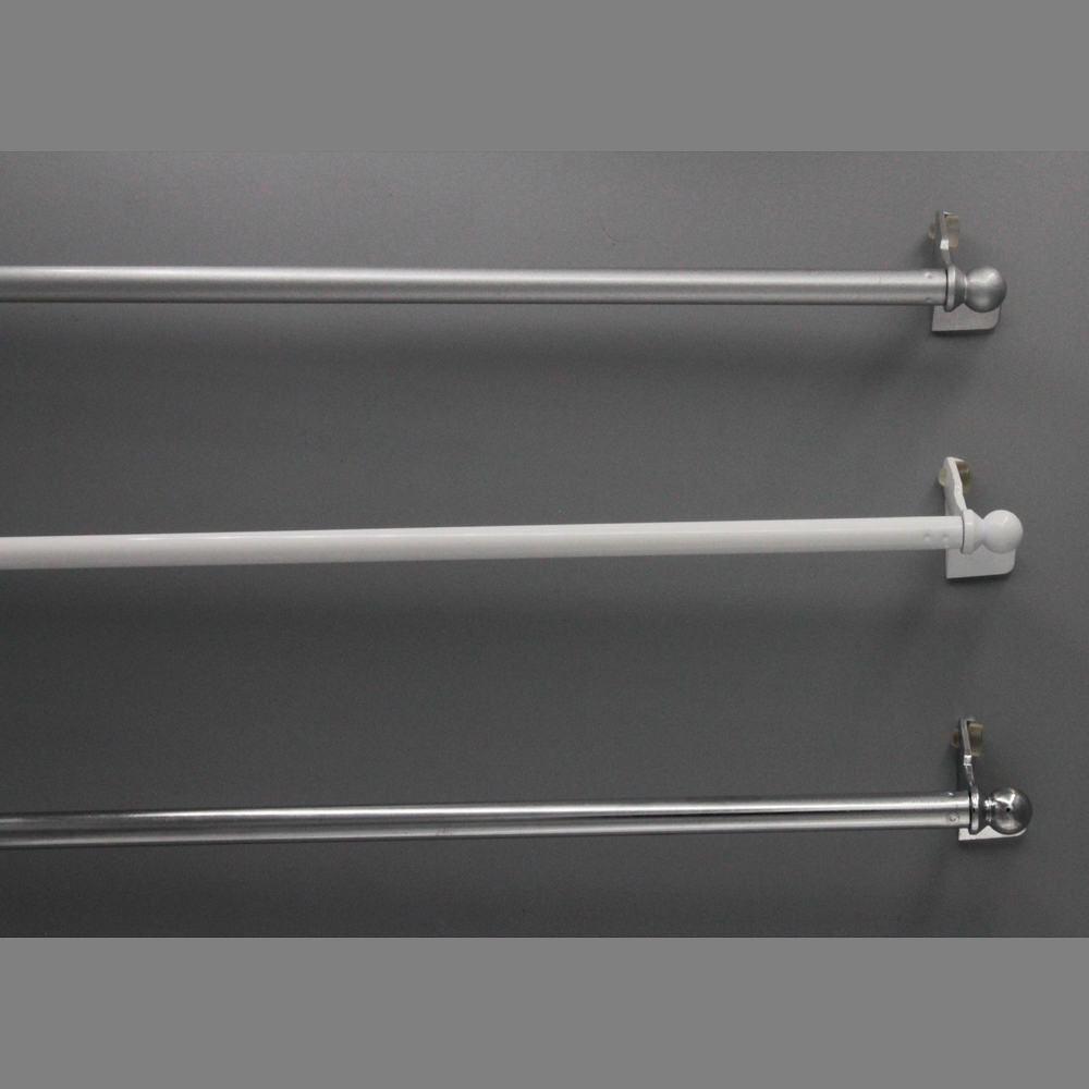 Adjustable Tension Rod FixVit Diam 0.5 inches- 12.6" to 19" (32-50 cm) White