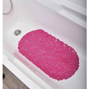 Oval bathtub Mat Pink