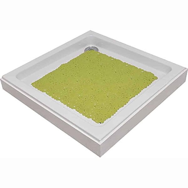 Square Shower Mat Lime Green