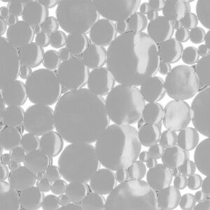 Close-up detail of pearly gray translucent bubble-textured shower mat surface