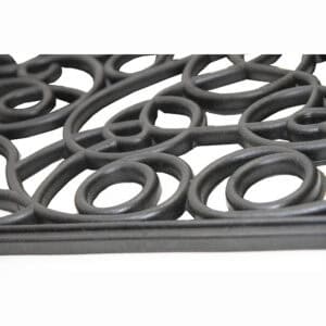 Scrollwork Pattern Close-Up – Rubber Surface Detail