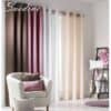 Set of 2 Solid Window Curtain Panel Grommet Suedine
