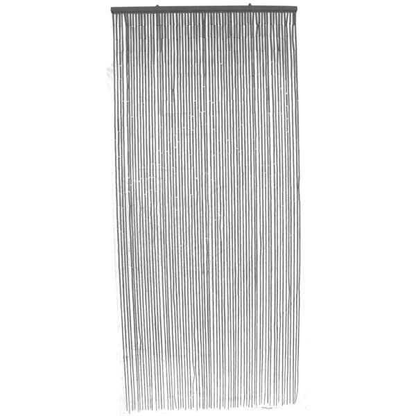 Bamboo Sticks Beaded Curtain 65 Strings Grey 78.8"H x 35.5"W