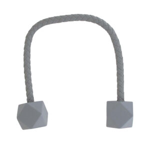 gray flexible curtain tieback