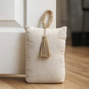 Nature Cotton Bag Door Stop Weighted Floor 2.2 lbs
