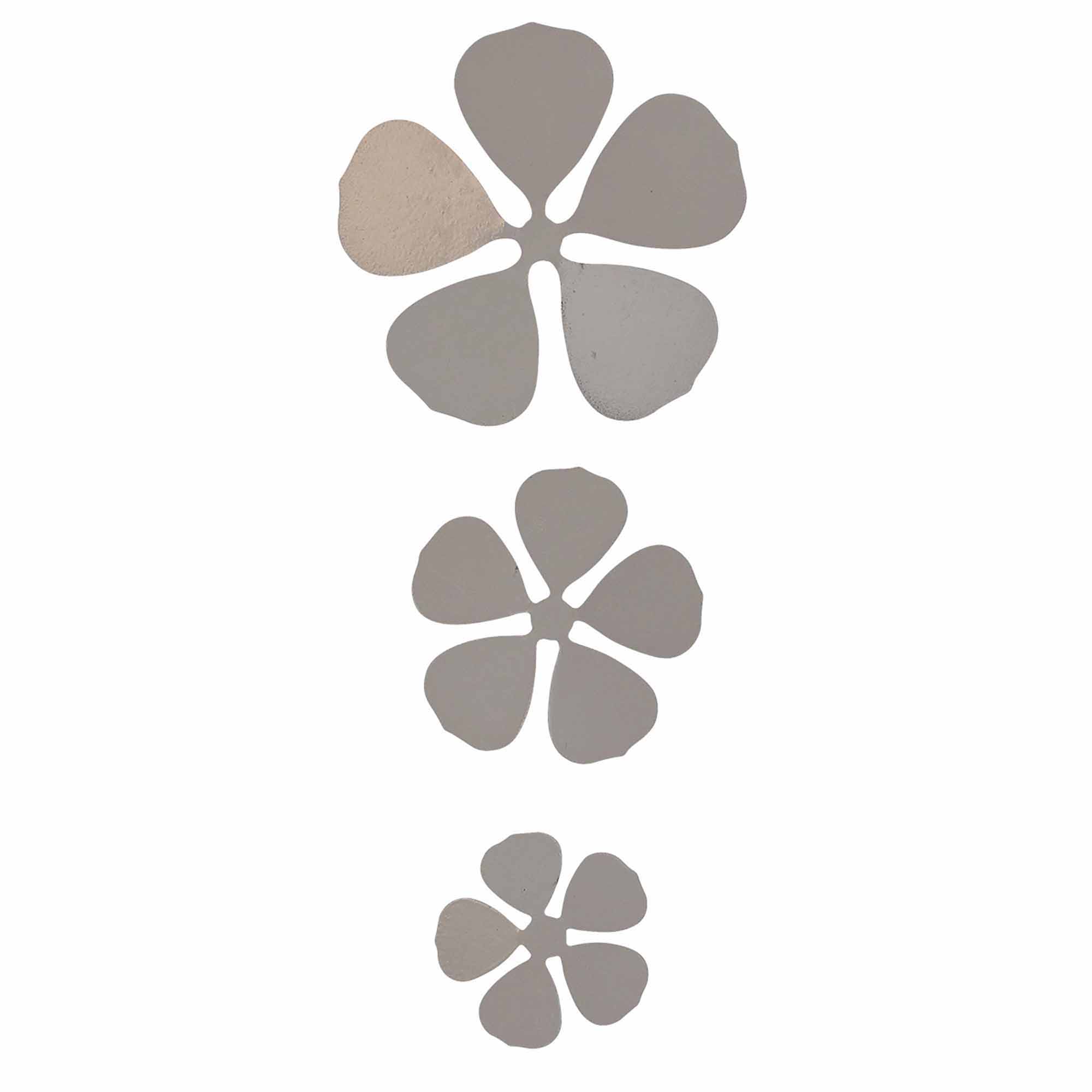 Metal Flower With Magnet Floral 3 pieces