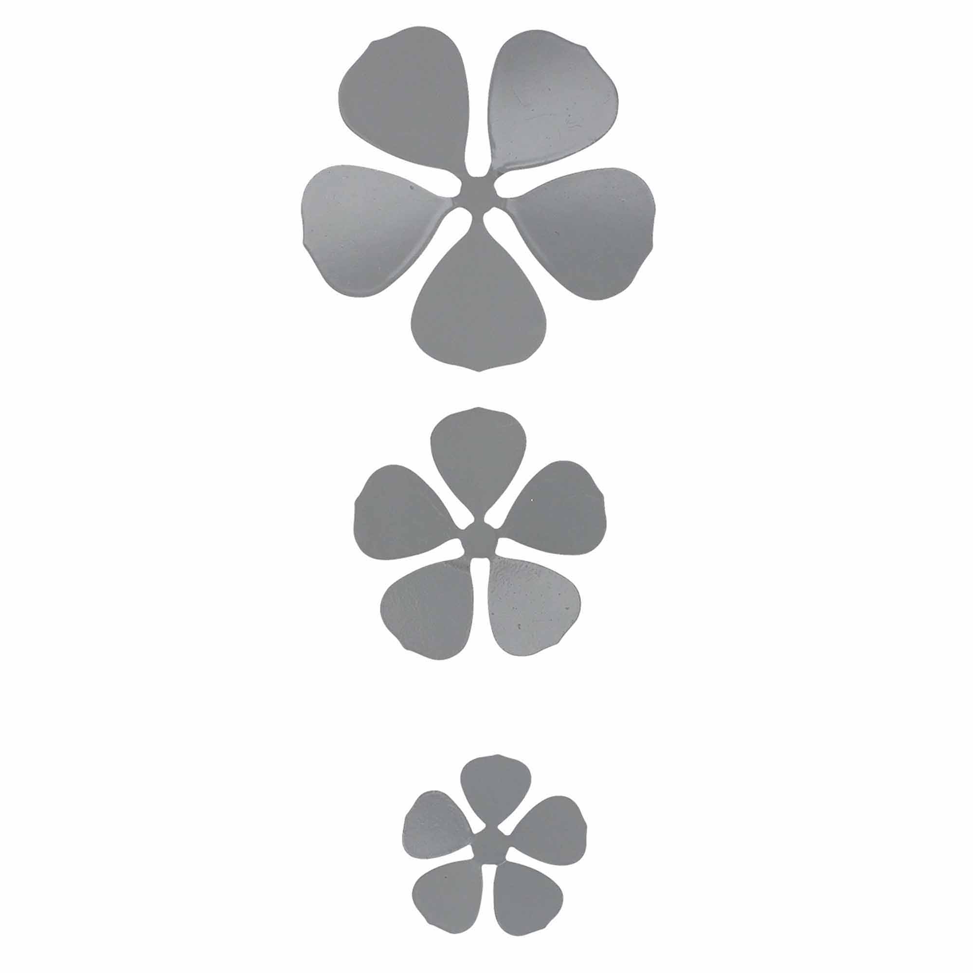 Metal Flower With Magnet Floral 3 pieces