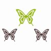 Metal Butterfly With Magnet Luzia 3 pieces