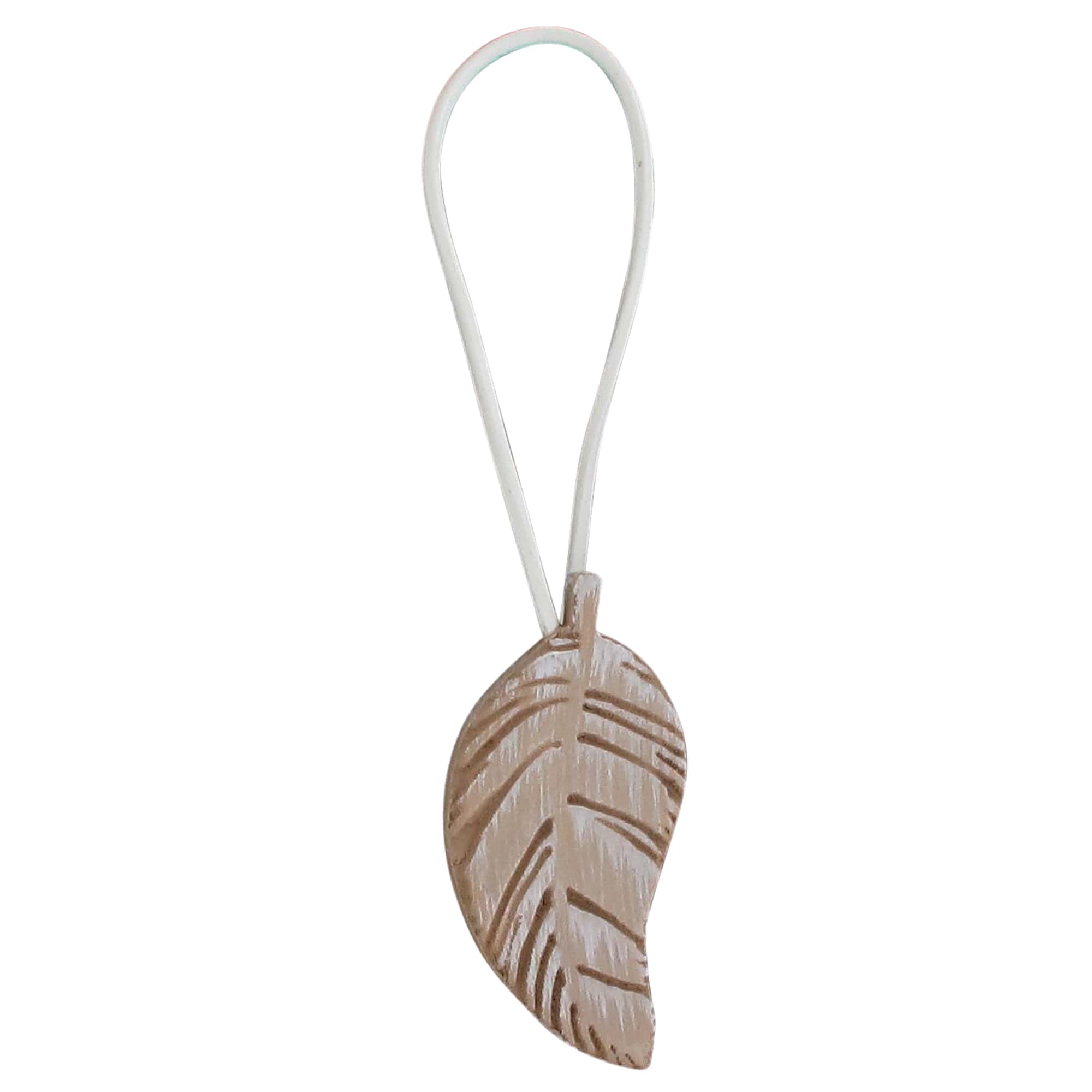 Wooden Leaf Tieback With Magnet Sonora Small Size