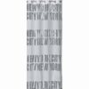 Blackout Window Curtain Panel NEW YORK CITY with Grommets 55 W X 102''L Light Grey