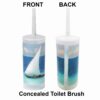 front and back coconut island toilet bowl brush set