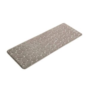 Taupe Memory Foam Bath Mat Runner