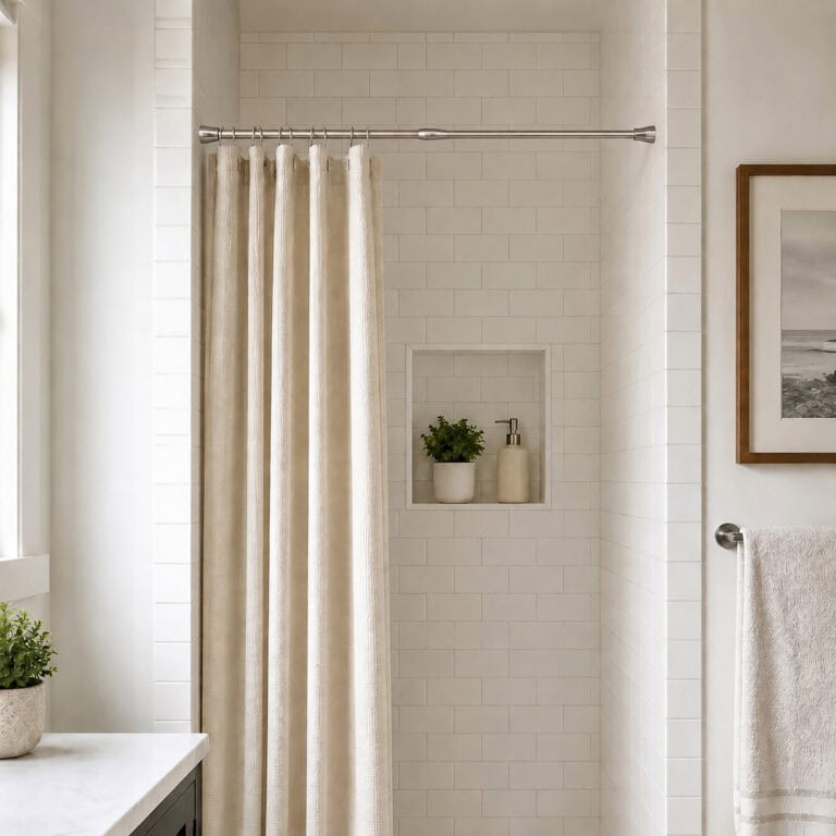Shower Accessories: Rods, Rings, Liners and Caddies
