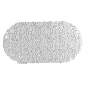 Bubbles Non-Slip Oval Bathtub Mat Clear 28 L x 15 W