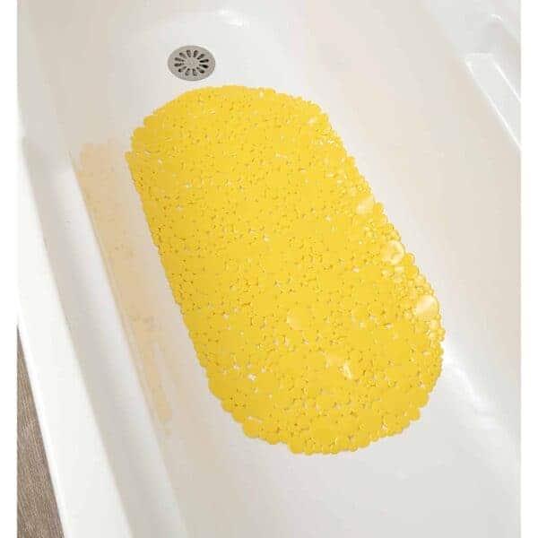 oval bathtub Mat Yellow