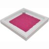Square Shower Mat Solid Pink