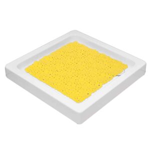 Square Shower Mat Yellow