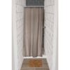 Taupe Stall Size Shower Curtain 8 Rings