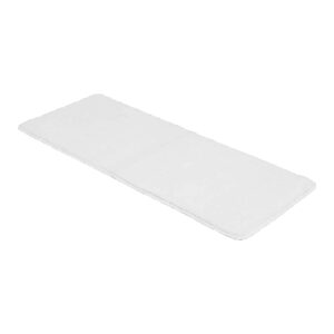 pure white bath rug runner