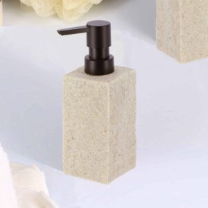 EVIDECO 6275180 Stoneware Bathroom Soap Dispenser BATH Sand Stone Effect 
