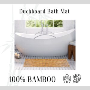 Duckboard bath mat 100% bamboo, sustainable and water-resistant