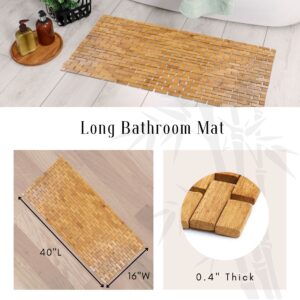 Long bathroom mat dimensions and thickness