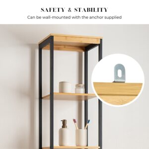 Wall-Mount Feature – Close-up of the cabinet's metal anchor for stability.