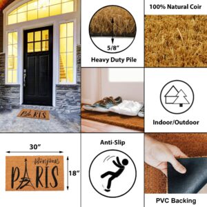 dimensions, materials and other features of the coconut door mat