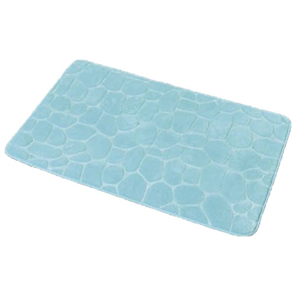 aqua blue bath memory foam mat