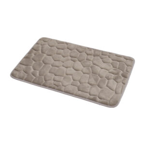 Memory Foam Pebble Bath Rug Taupe