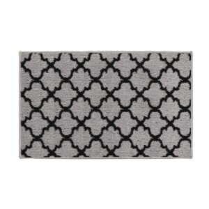 gray and black kitchen mat