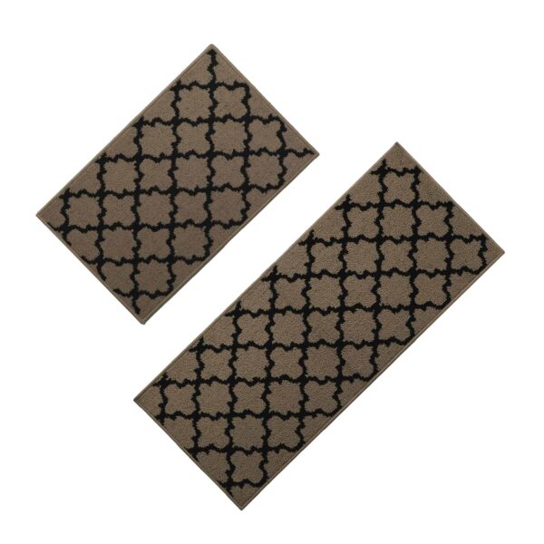 set of 2 kitchen mat and runner rug
