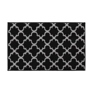 black and gray kitchen mat