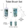 toilet brush and brush holder set