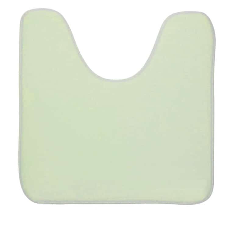 Contour Bath Rug Memory Foam Mat Bastide Print Pink 20"L x 18"W