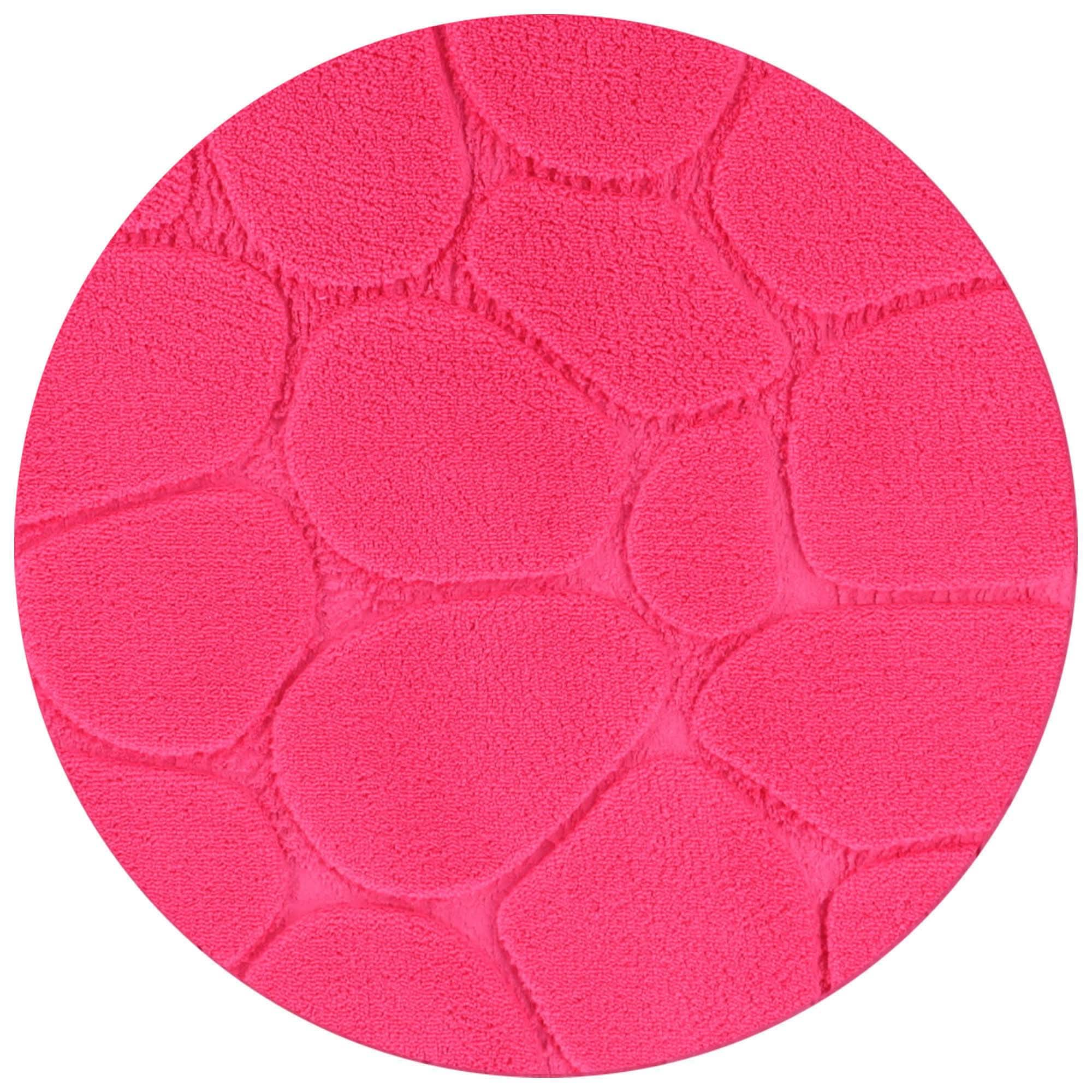 Pink Cobble Memory Foam Bath Mat