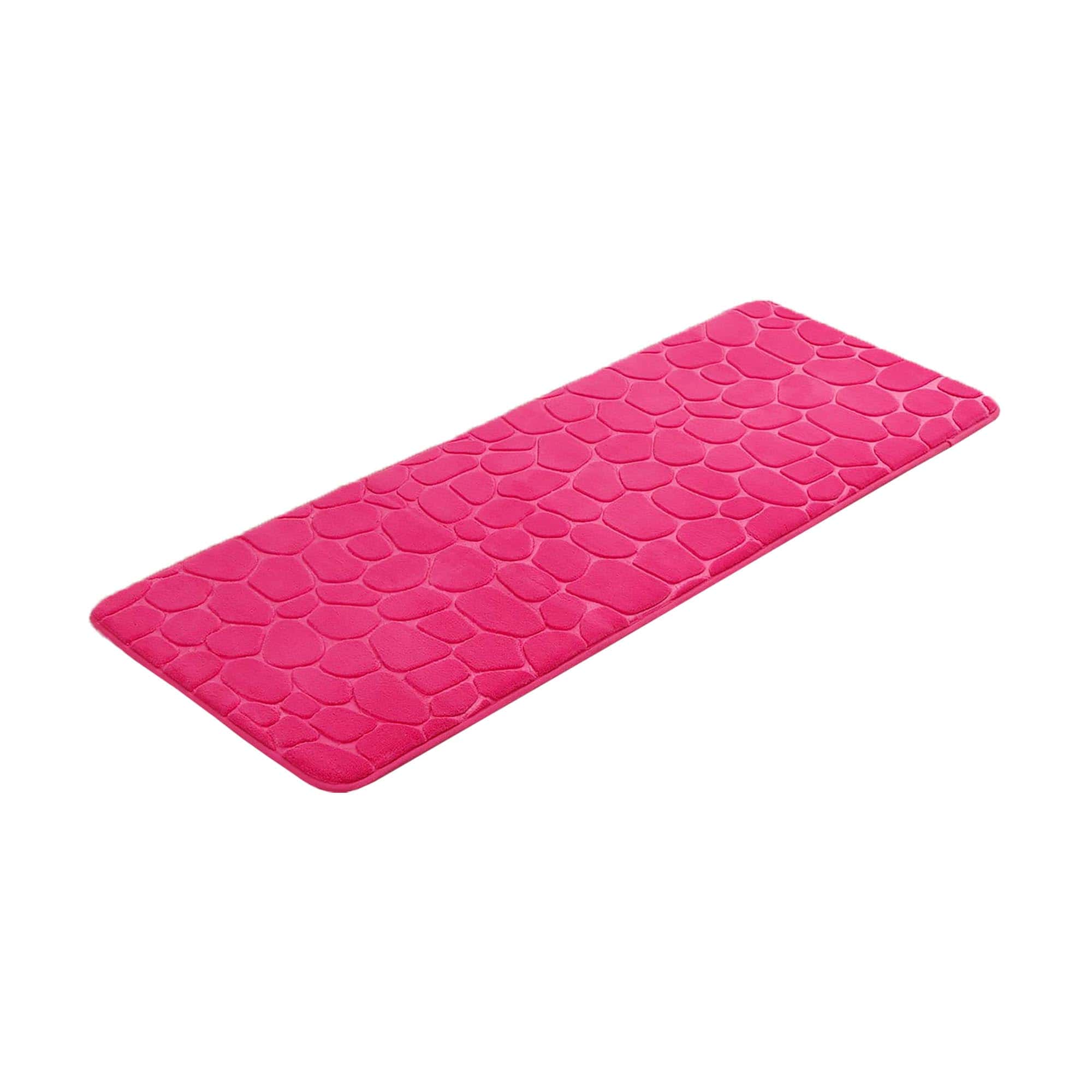 Pink Memory Foam Bath Mat Runner