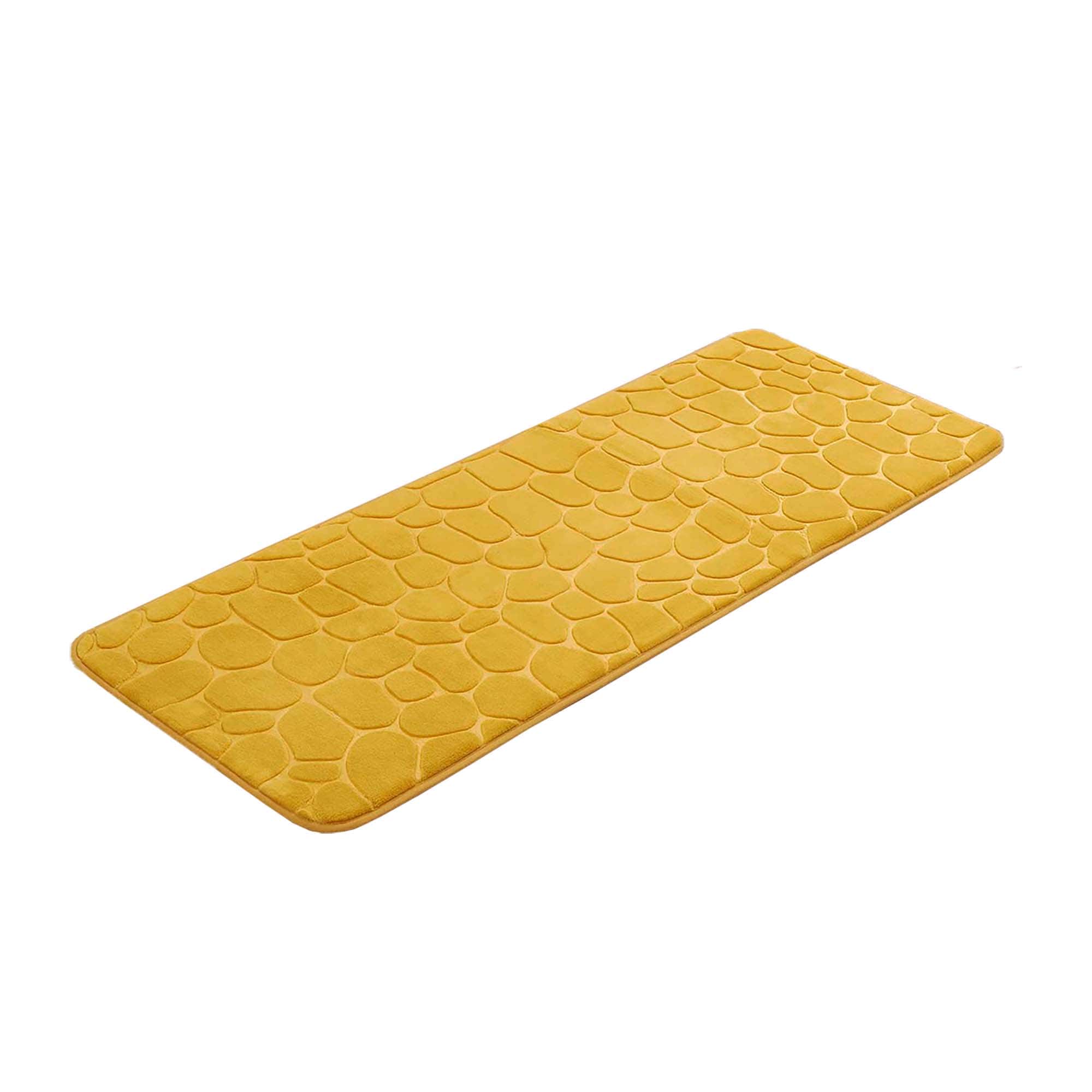 Yellow Mustard Memory Foam Bath Mat Runner