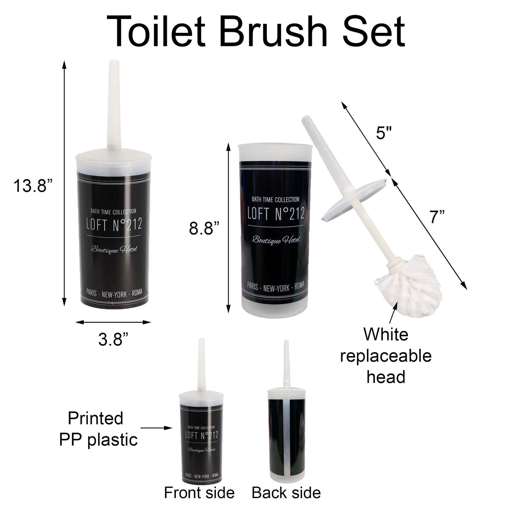 black toilet cleaner brush