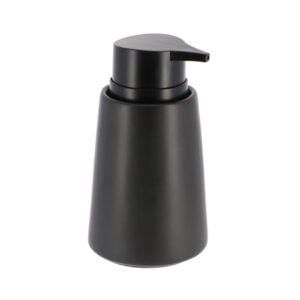 Black Stoneware Lotion Dispenser, 14 oz - Add a Touch of Luxury
