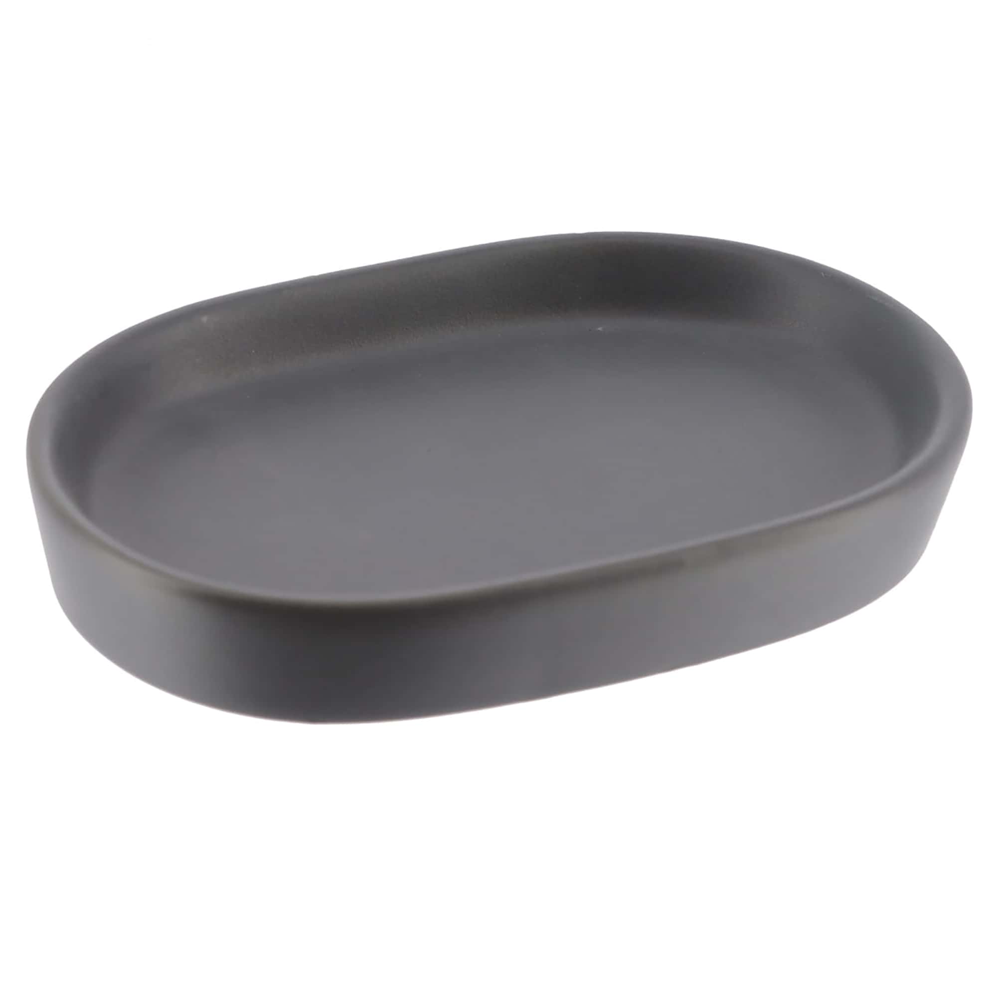 Stoneware Soap Dish Cup in Gray