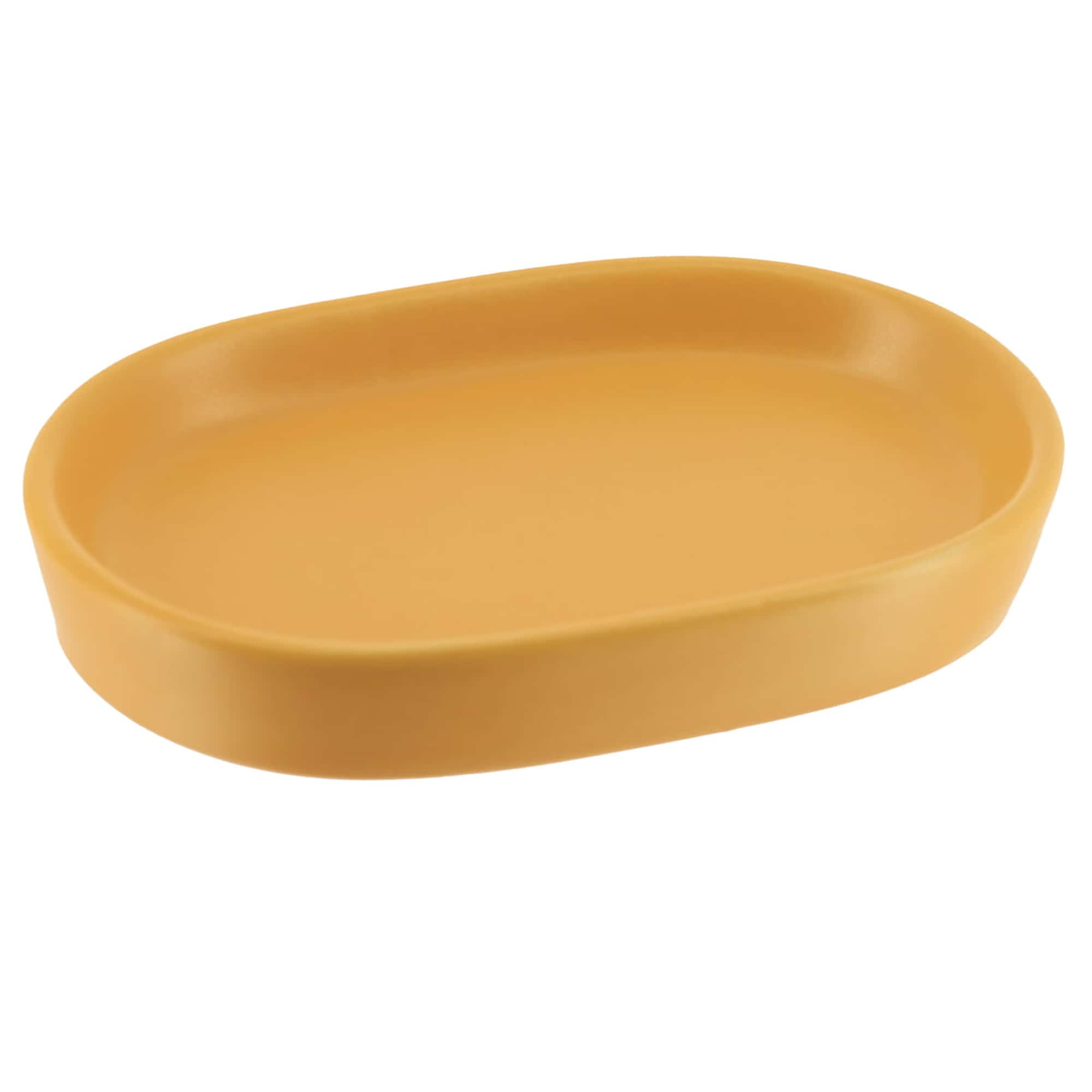 Vibrant-Stoneware-Soap-Dish-Cup-in-Yellow-Mustard
