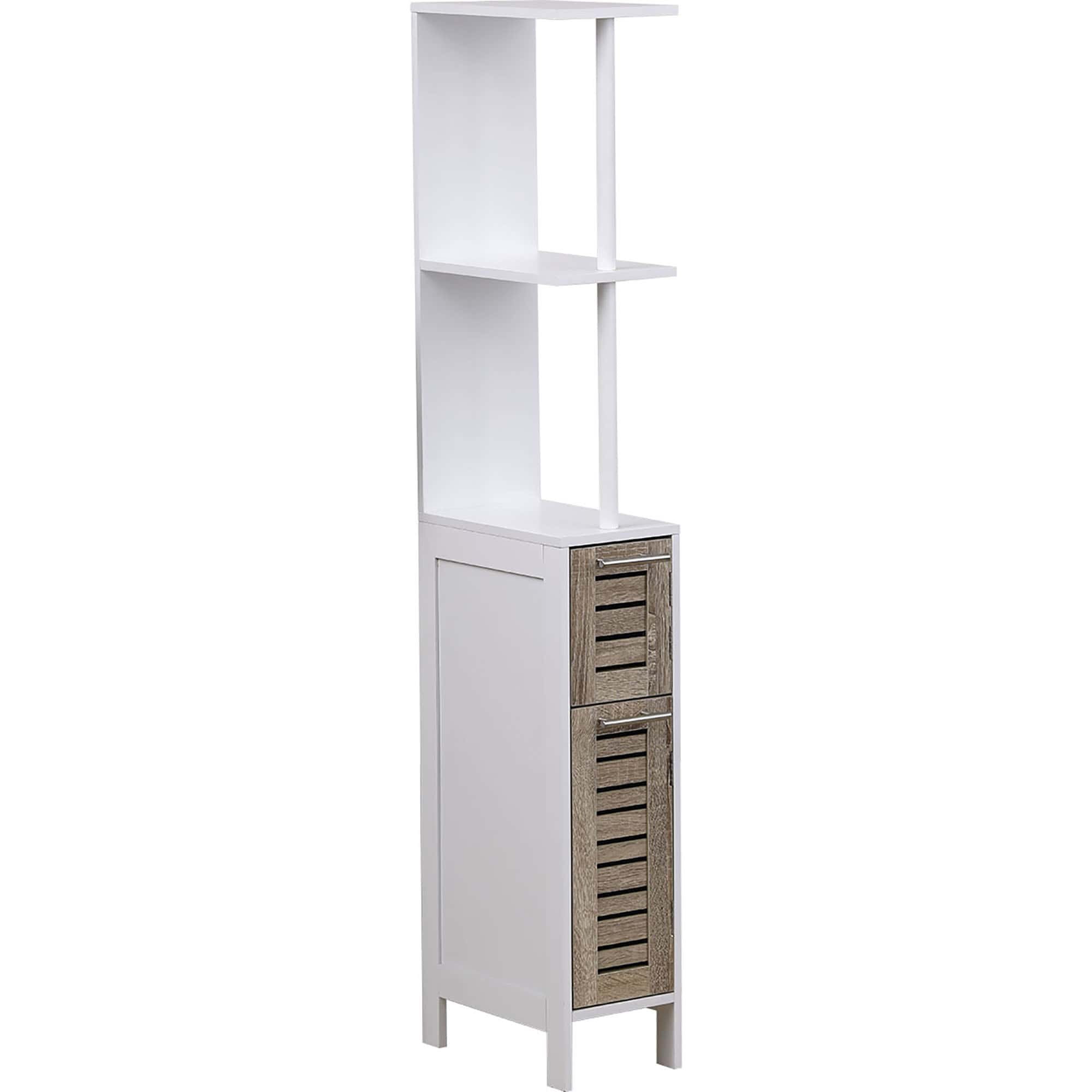 STOCKHOLM Slim Storage Cabinet Oak-Colored-Tall Space-saver