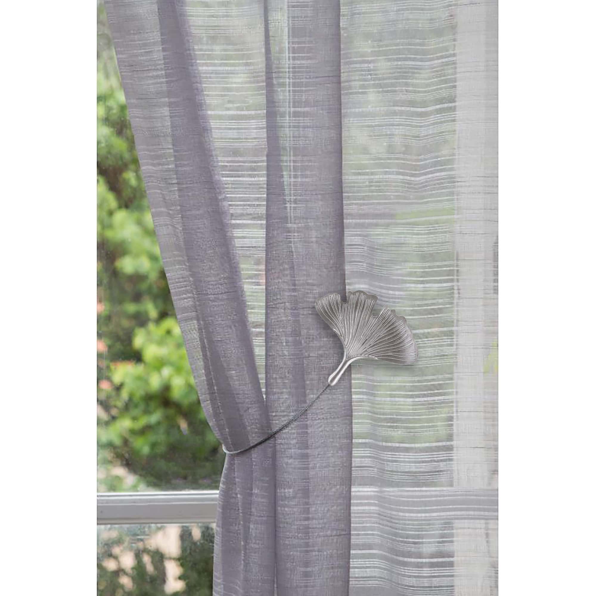 magnetic gingko leaf curtain tieback
