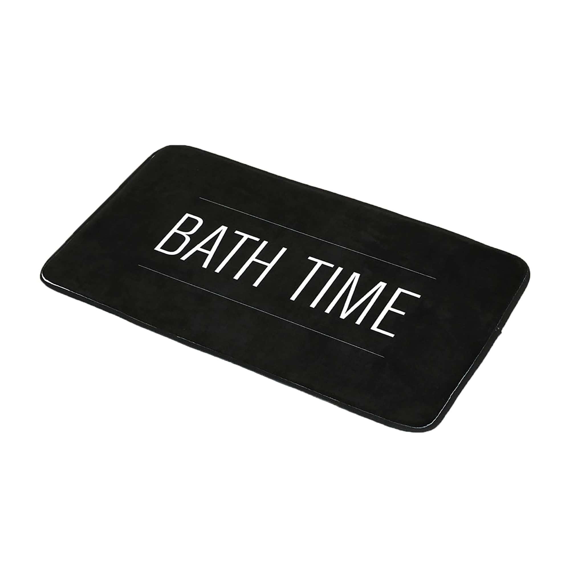 Solid Off-White Bath Mat