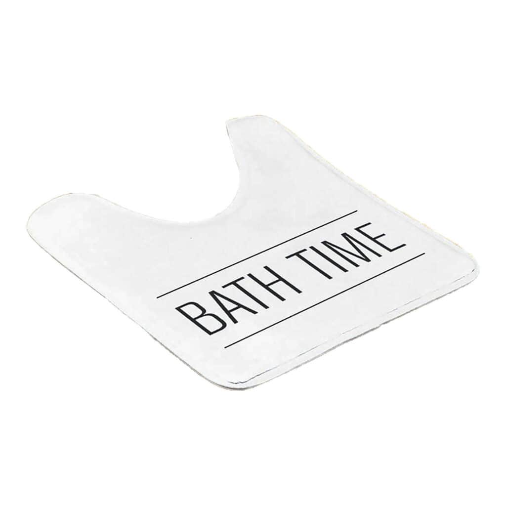 Contour Bath Rug Memory Foam Mat Bastide Print Pink 20"L x 18"W