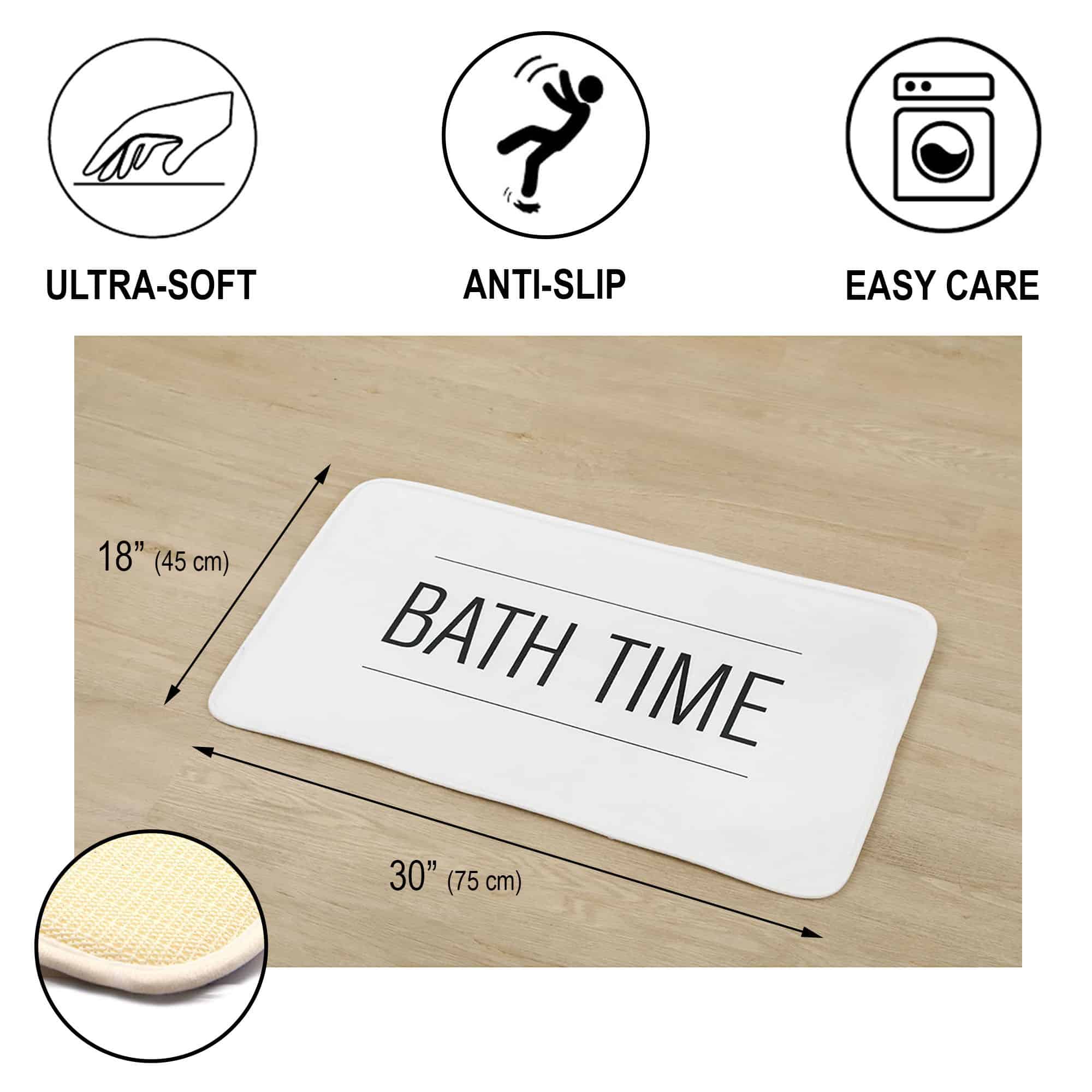 bath mat dimensions