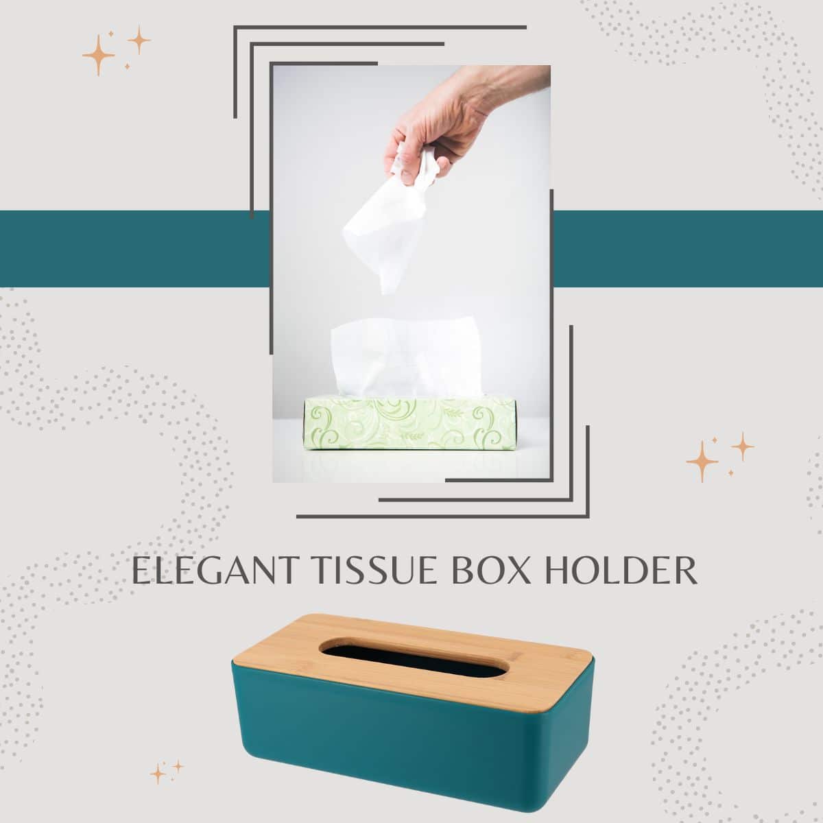 elegant tissue box holder for home and office
