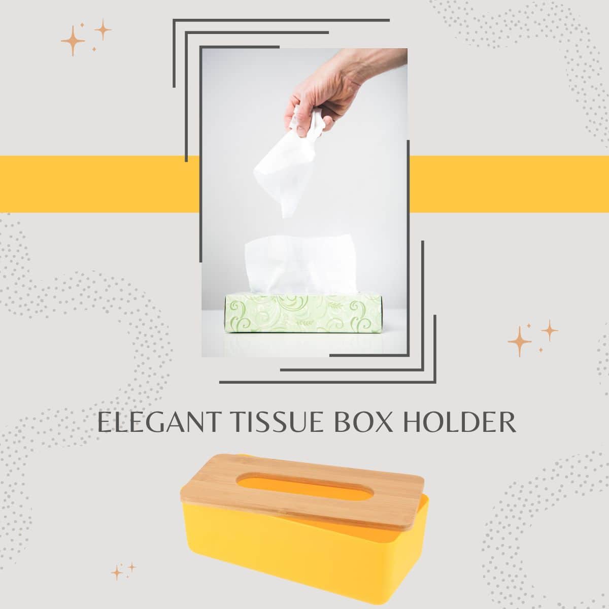 elegant tissue box holder for home and office